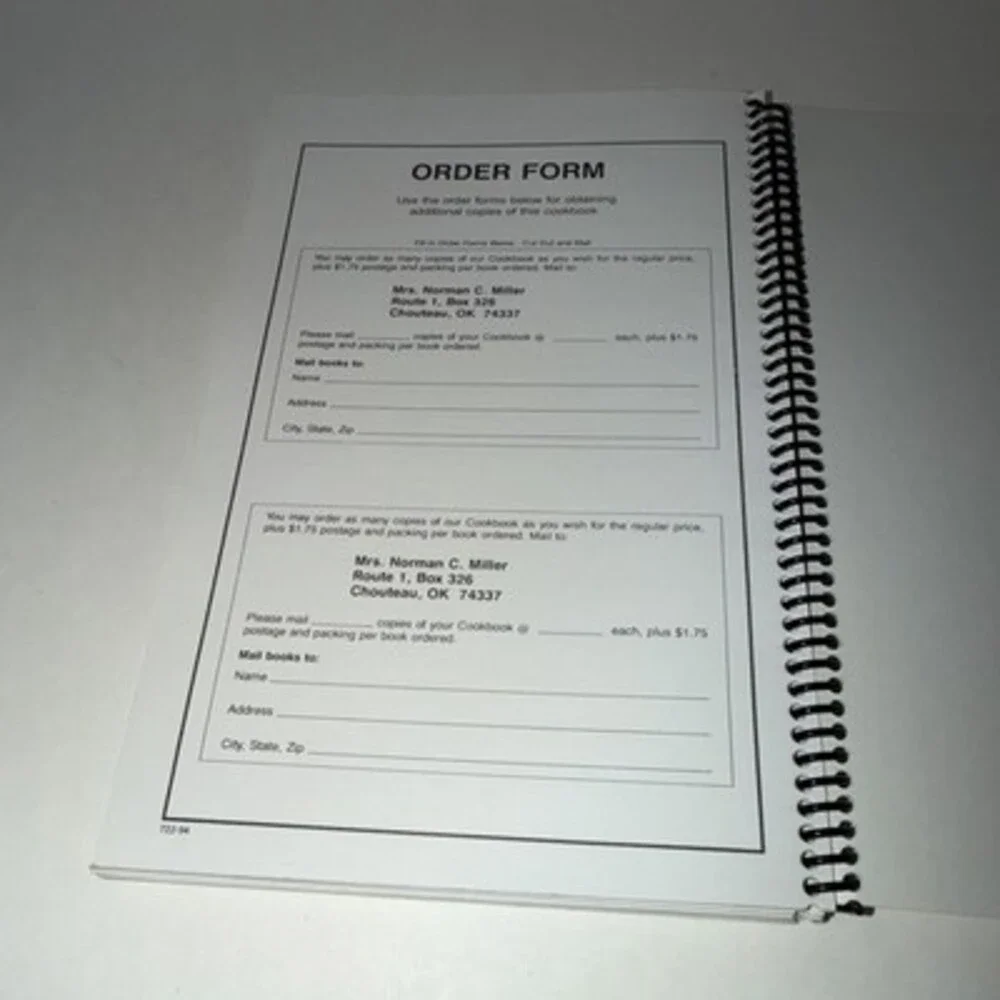 The Miller Families Favorite Recipes Cookbook